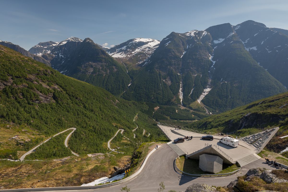 (613) Gaularfjellet Utsikten – Strada Panoramica percorso moto – Foto 1
