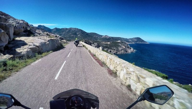 (D81B) Calvi - Mansu – Strada Panoramica percorso moto – Foto 1
