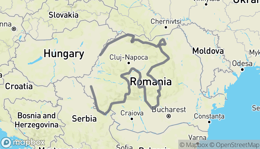 Romania - Percorso in Moto 