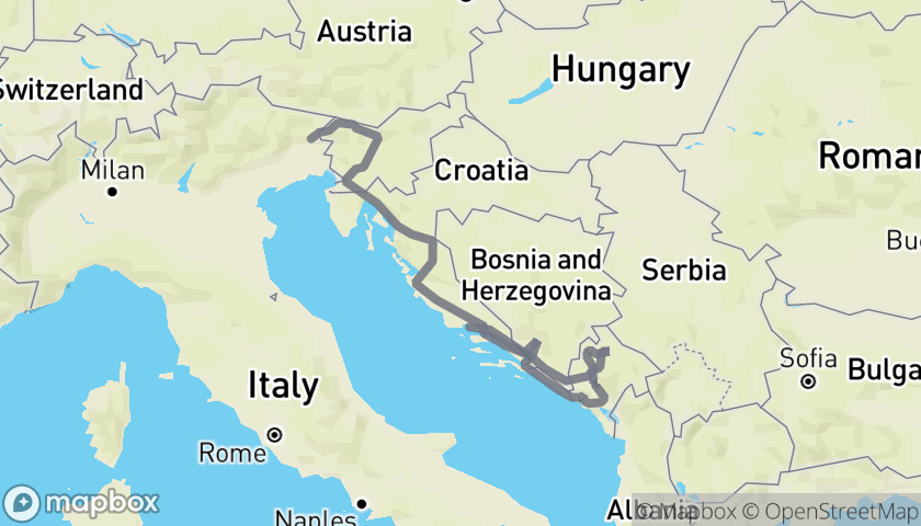 Slovenia, Croazia, Bosnia e Montenegro : Dalle Alpi Giulie alle Bocche di Cattaro