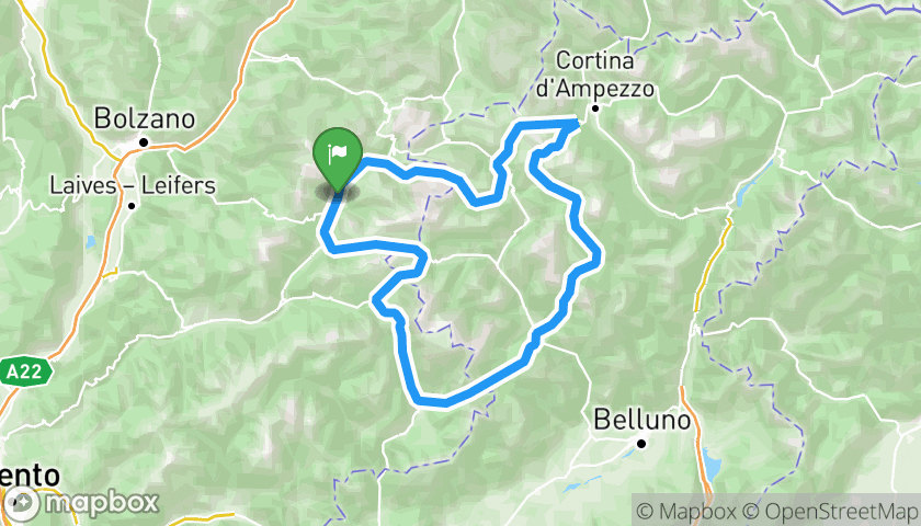 Itinerary map Trentino in Moto (Percorso 4)