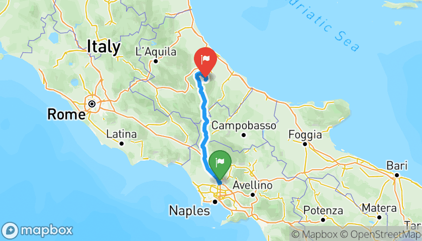Itinerary map Giro Domenicale (Caserta - Cima Blockhaus)