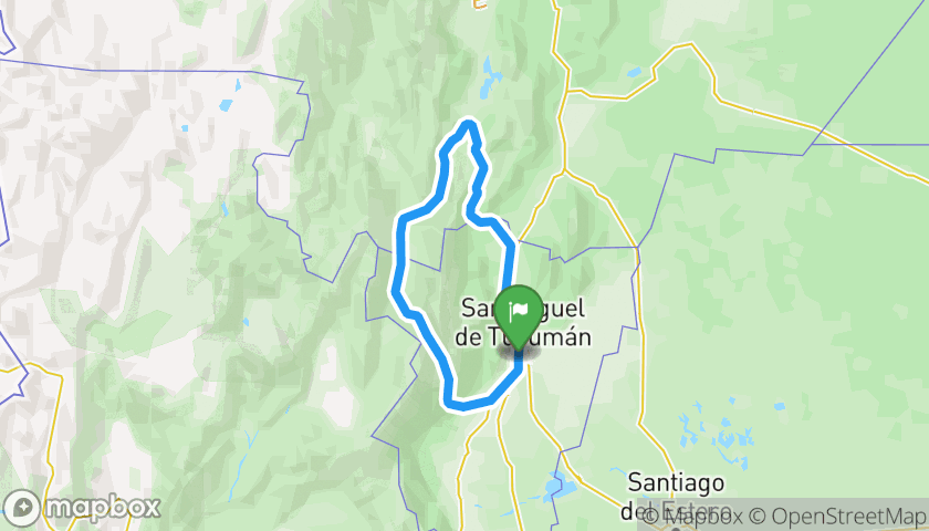 Itinerary map Vuelta Sendero Gaucho