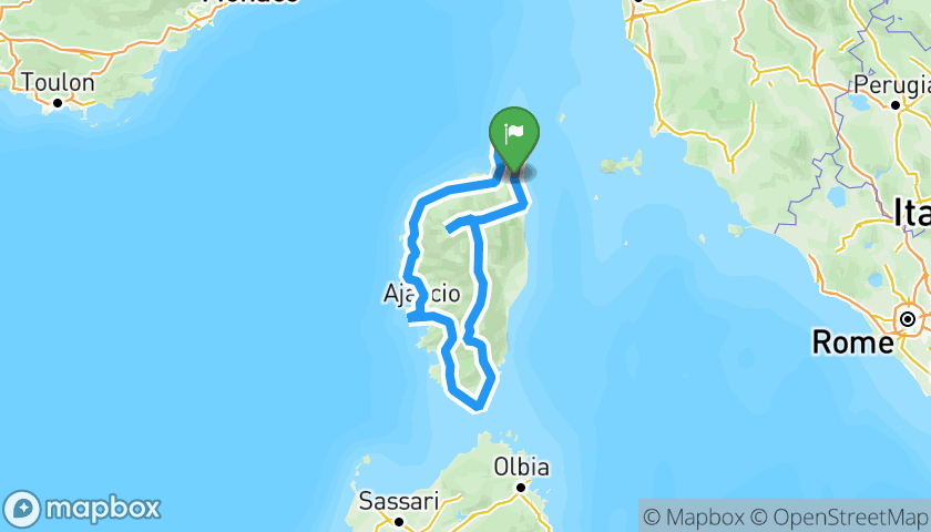 Corsica - Percorso giro completo