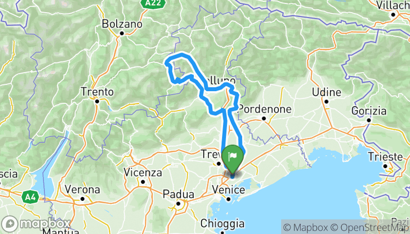 Itinerary map Laghetto Welsperg