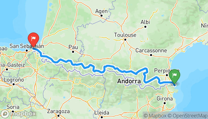 Route des Cols - Pirenei - Percorso completo